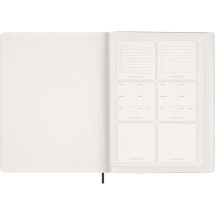 Moleskine Essential Planner 15 Month - Soft Cover - Weekly Vertical - XXL Sapphire Blue 2027