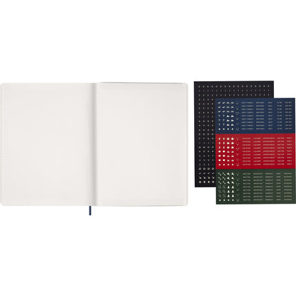 Moleskine Essential Planner 15 Month - Soft Cover - Weekly Vertical - XXL Sapphire Blue 2027