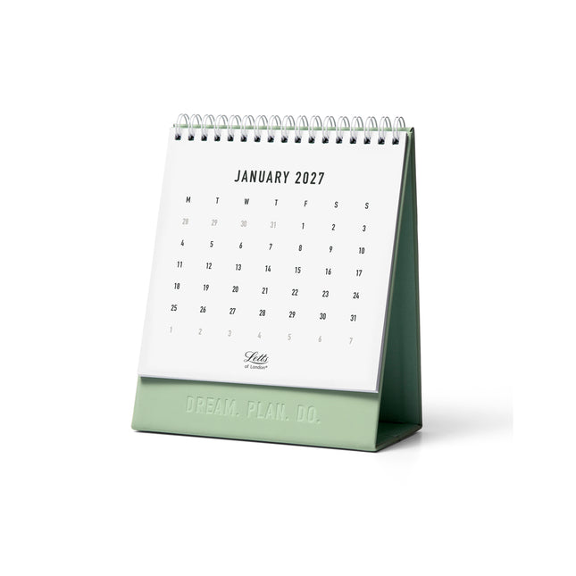 Letts of London - Desk Calendar - Conscious - 150x180mm - Sage 2027