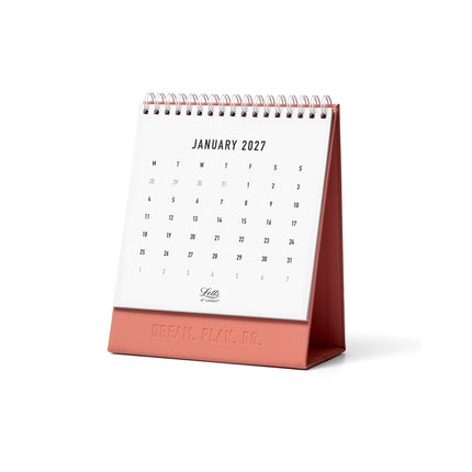 Letts of London - Desk Calendar - Conscious - 150x180mm - Clay 2027
