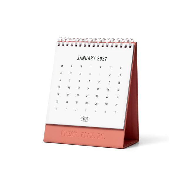 Letts of London - Desk Calendar - Conscious - 150x180mm - Clay 2027