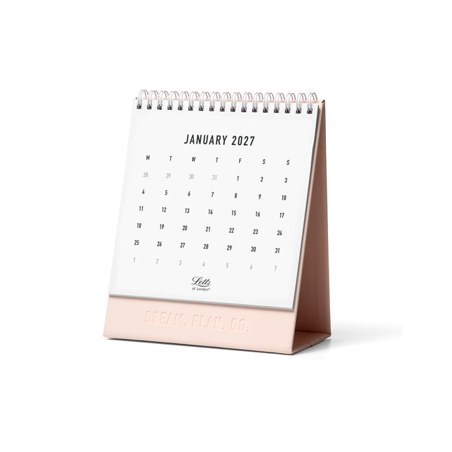 Letts of London - Desk Calendar - Conscious - 150x180mm - Rosewater 2027