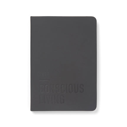 Letts of London - Diary - A5 - Conscious Evergreen - Week to View - Slate 2027
