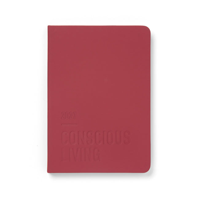 Letts of London - Diary - A5 - Conscious Evergreen - Week to View - Berry 2027