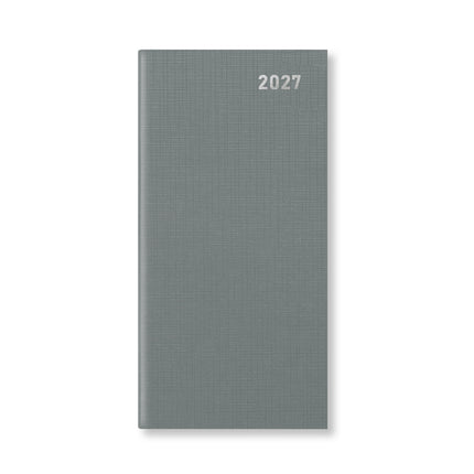 Letts of London - Diary Principal Slim - Week to View - Grey 2027