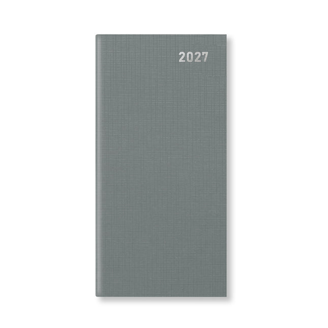 Letts of London - Diary Principal Slim - Week to View - Grey 2027
