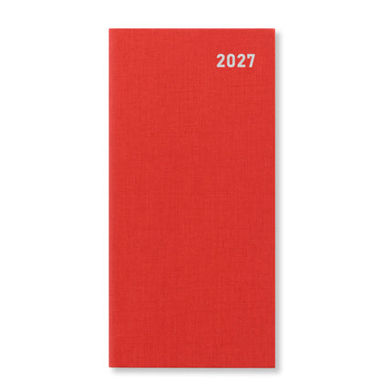 Letts of London - Diary Principal Slim - Week to View - Red 2027