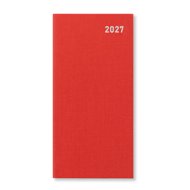 Letts of London - Diary Principal Slim - Week to View - Red 2027