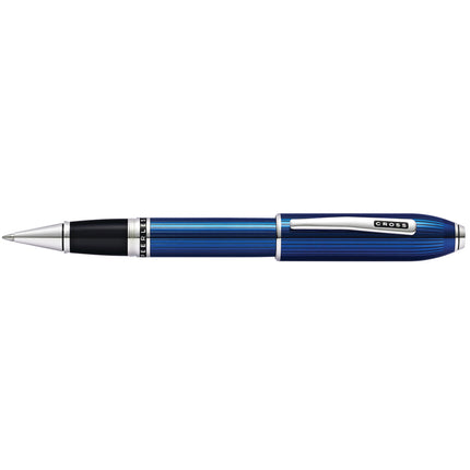 Cross Peerless - Translucent Quartz Blue - Engraved Lacquer Rollerball