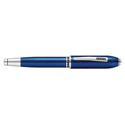 Cross Peerless - Translucent Quartz Blue - Engraved Lacquer Rollerball