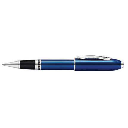 Cross Peerless - Translucent Quartz Blue - Engraved Lacquer Rollerball