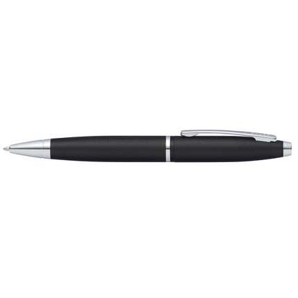 Cross Gift Set - Calais Ball Point Pen - Black with Black Saffiano Leather Smart Tracker Key Chain