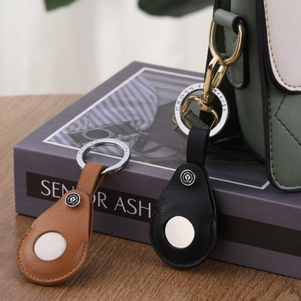 Cross Gift Set - Calais Ball Point Pen - Chrome with Mocha Saffiano Leather Smart Tracker Key Chain