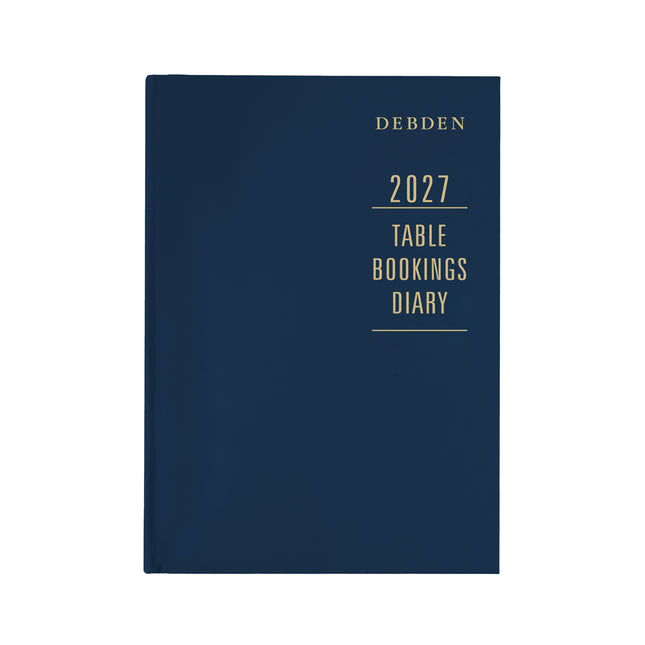 Debden Diary - A4 - Restaurant/Table Bookings - 2 Pages to a Day Blue - 2027