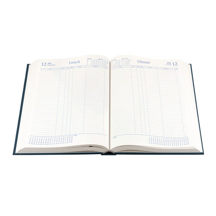 Debden Diary - A4 - Restaurant/Table Bookings - 2 Pages to a Day Blue - 2027