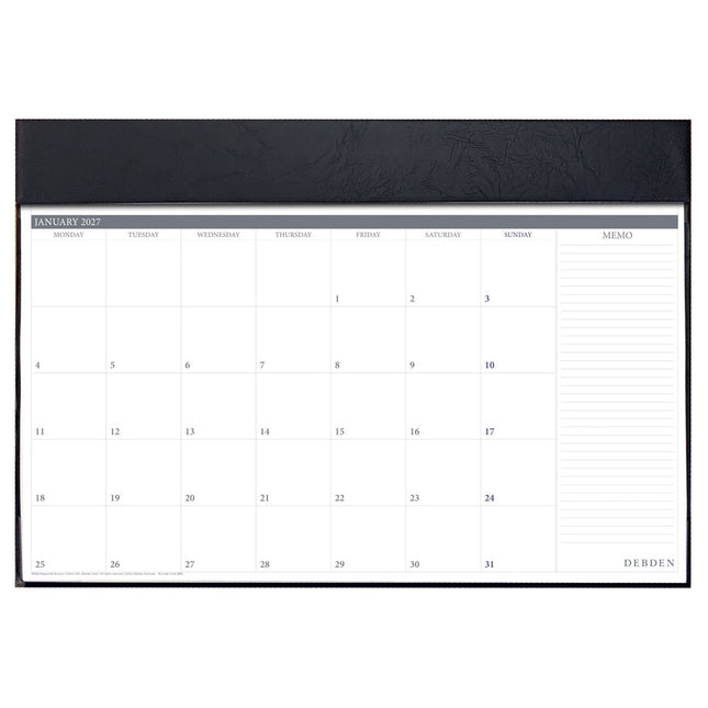 Debden Desktop Planner - 382x540mm - Month to View PVC - 2027