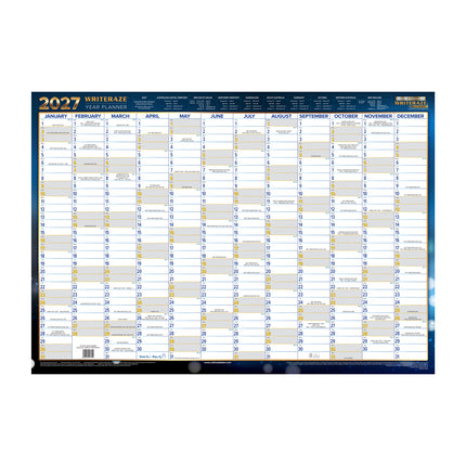 Writeraze Wallplanner - 700x1000mm - Laminated 2027