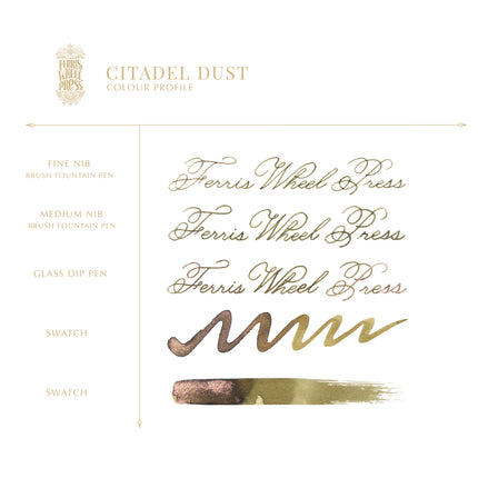 Ferris Wheel Press Fountain Pen Ink Ferritales - Citadel Dust