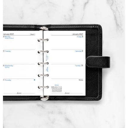 Filofax Refill - Classic - Week To View - Mini - 2027