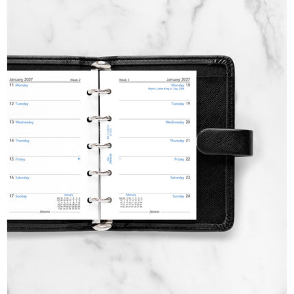 Filofax Refill - Mini - Classic - Week Per Page - 2027