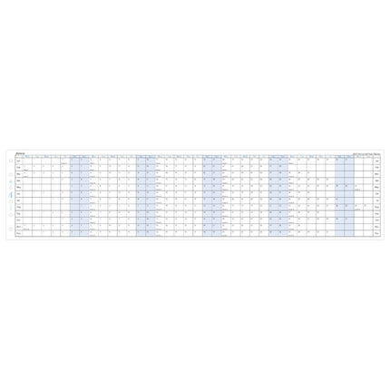 Filofax Refill - Pocket - Year Planner Horizontal - 2027