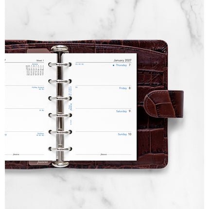 Filofax Refill - Classic - Week To View - Pocket - 2027