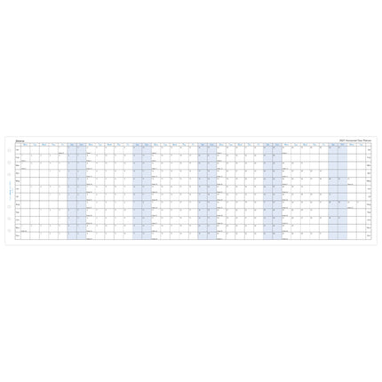 Filofax Refill - Year Planner Horizontal - Personal - 2027