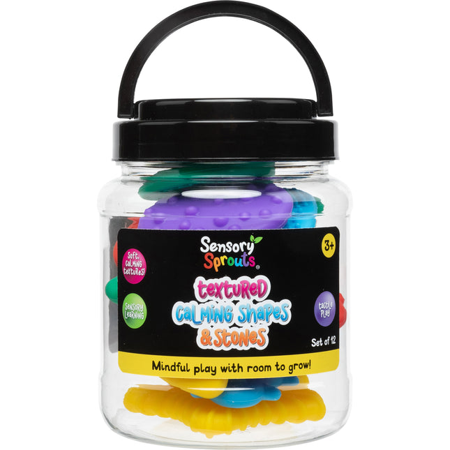 Sensory Sprouts Textured Calming Shapes & Stones - Set of 12