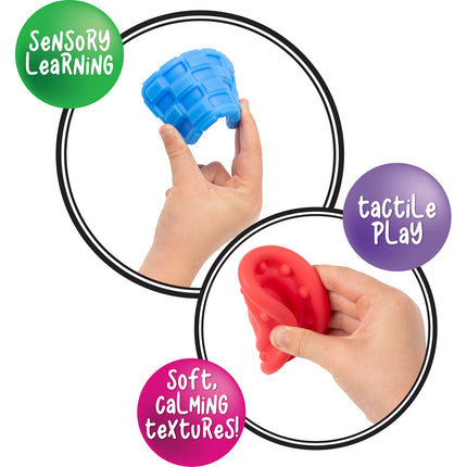 Sensory Sprouts Textured Calming Shapes & Stones - Set of 12