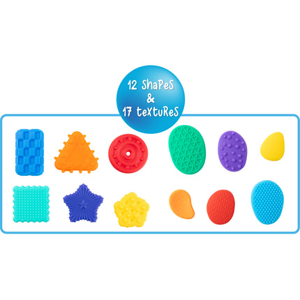 Sensory Sprouts Textured Calming Shapes & Stones - Set of 12