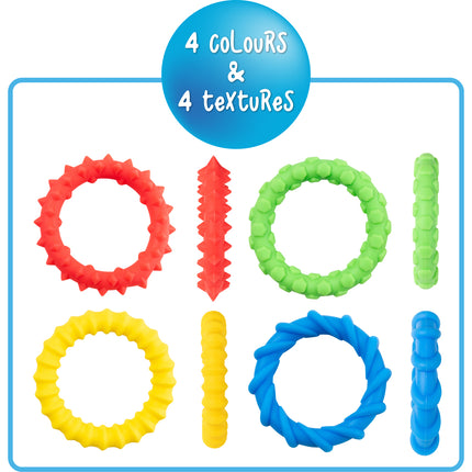 Sensory Sprouts Textured Fidget Bracelets - Set of 4