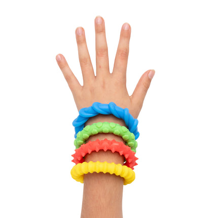 Sensory Sprouts Textured Fidget Bracelets - Set of 4