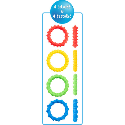 Sensory Sprouts Textured Fidget Bracelets - Set of 4