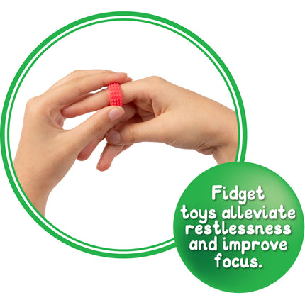 Sensory Sprouts Textured Fidget Rings - Set of 12