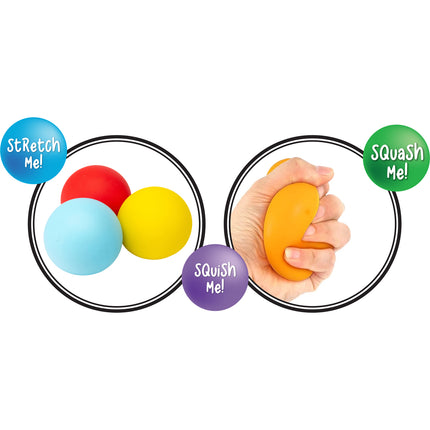 Sensory Sprouts Rainbow Squishy Sensations - Set of 6