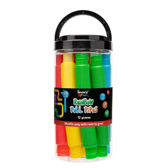 Sensory Sprouts Pull Pipes - Jar of 12