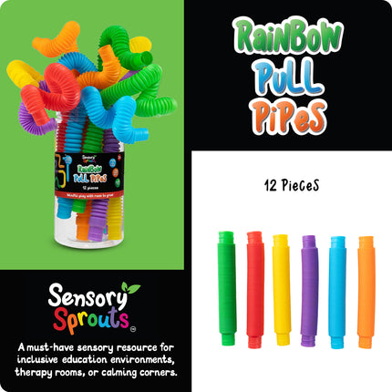 Sensory Sprouts Pull Pipes - Jar of 12