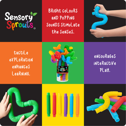 Sensory Sprouts Pull Pipes - Jar of 12
