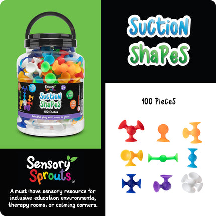 Sensory Sprouts Suction Pieces - Jar of 100
