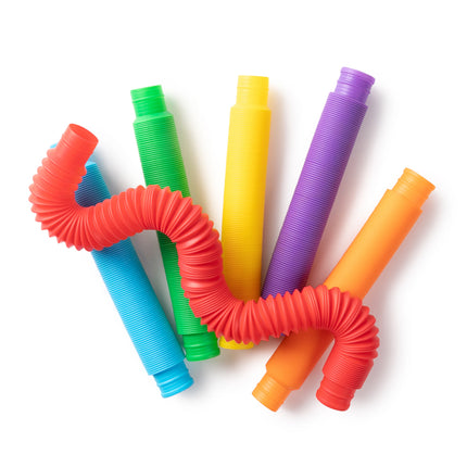 Sensory Sprouts Rainbow Pull Pipes - Set of 6