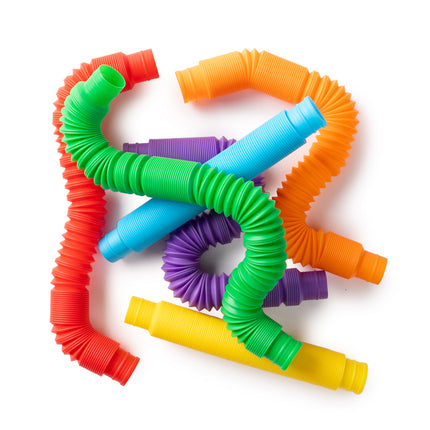 Sensory Sprouts Rainbow Pull Pipes - Set of 6