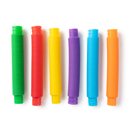 Sensory Sprouts Rainbow Pull Pipes - Set of 6