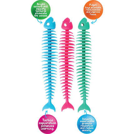 Sensory Sprouts Fidget Fish - Set of 3