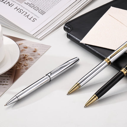 Cross Foundry - Black Lacquer w/Gold Trim - Ballpoint Pen