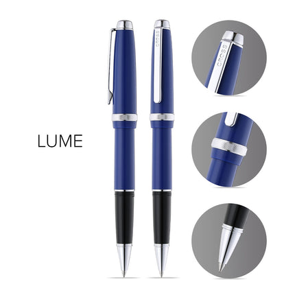 Cross Lume - Blue w/Chrome Trim  - Ballpoint Pen
