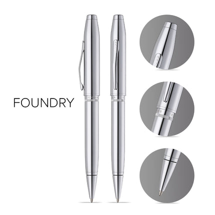 Cross Foundry - Lustrous Chrome - Ballpoint Pen
