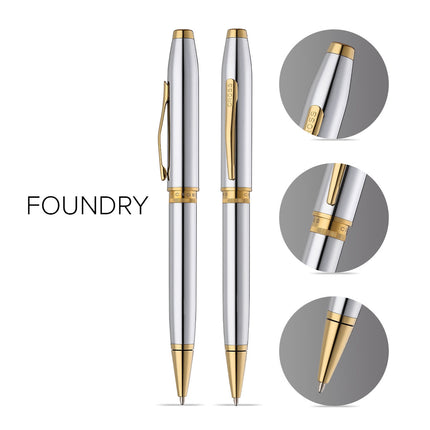 Cross Foundry - Chrome Medalist - Ballpoint Pen