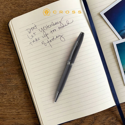 Cross Foundry - Matt Black w/PVD Black Trim - Ballpoint Pen