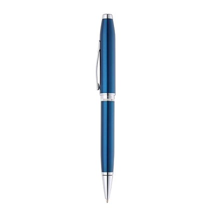 Cross Foundry - Blue Lacquer w/Chrome Trim - Ballpoint Pen