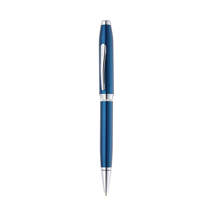 Cross Foundry - Blue Lacquer w/Chrome Trim - Ballpoint Pen